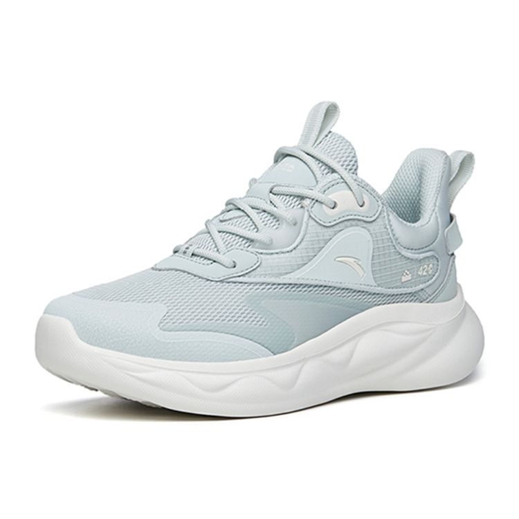 Anta Mian Mian Tan 2 Gel Technology Low Top Running Shoes Women sneaker White Gray Green 922215535-4