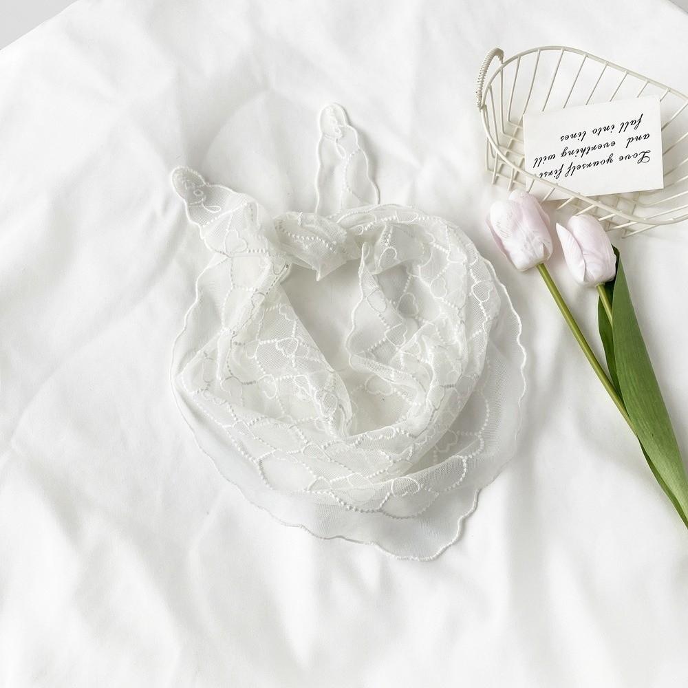 Vintage Lace Flower Hair Scarf Cute Sweet Headscarf Casual Headband Photography