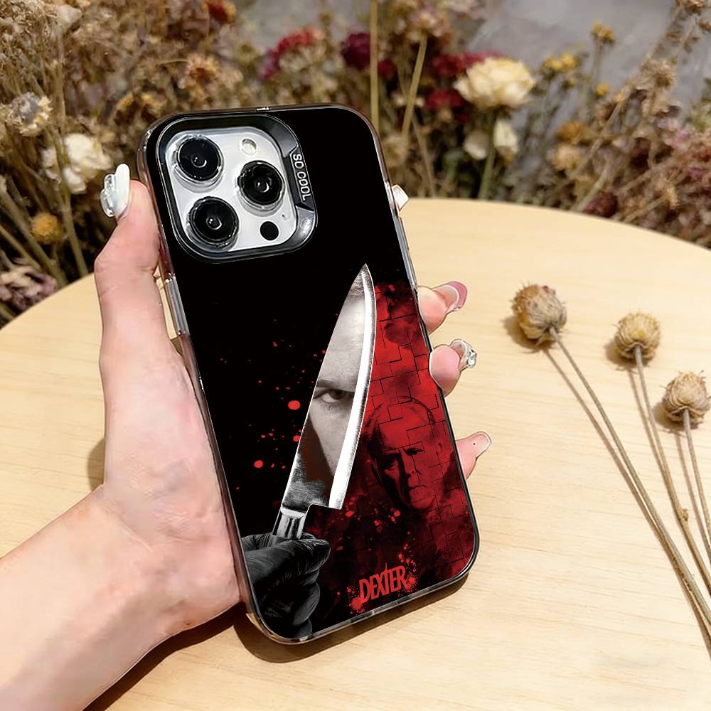 

Dexter Morgan Phone Case For iPhone 17,16,15,14,13,12,11 Plus,Pro Max,XS,Colorful Silver Phone case Funda Cover iPhone14Pro