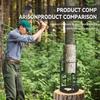 Manual Firewood Kindling Splitter Cast Iron Log Splitter Wedge Wood Splitting Wedge Firewood Cutter Hand Sturdy Wood Chopper