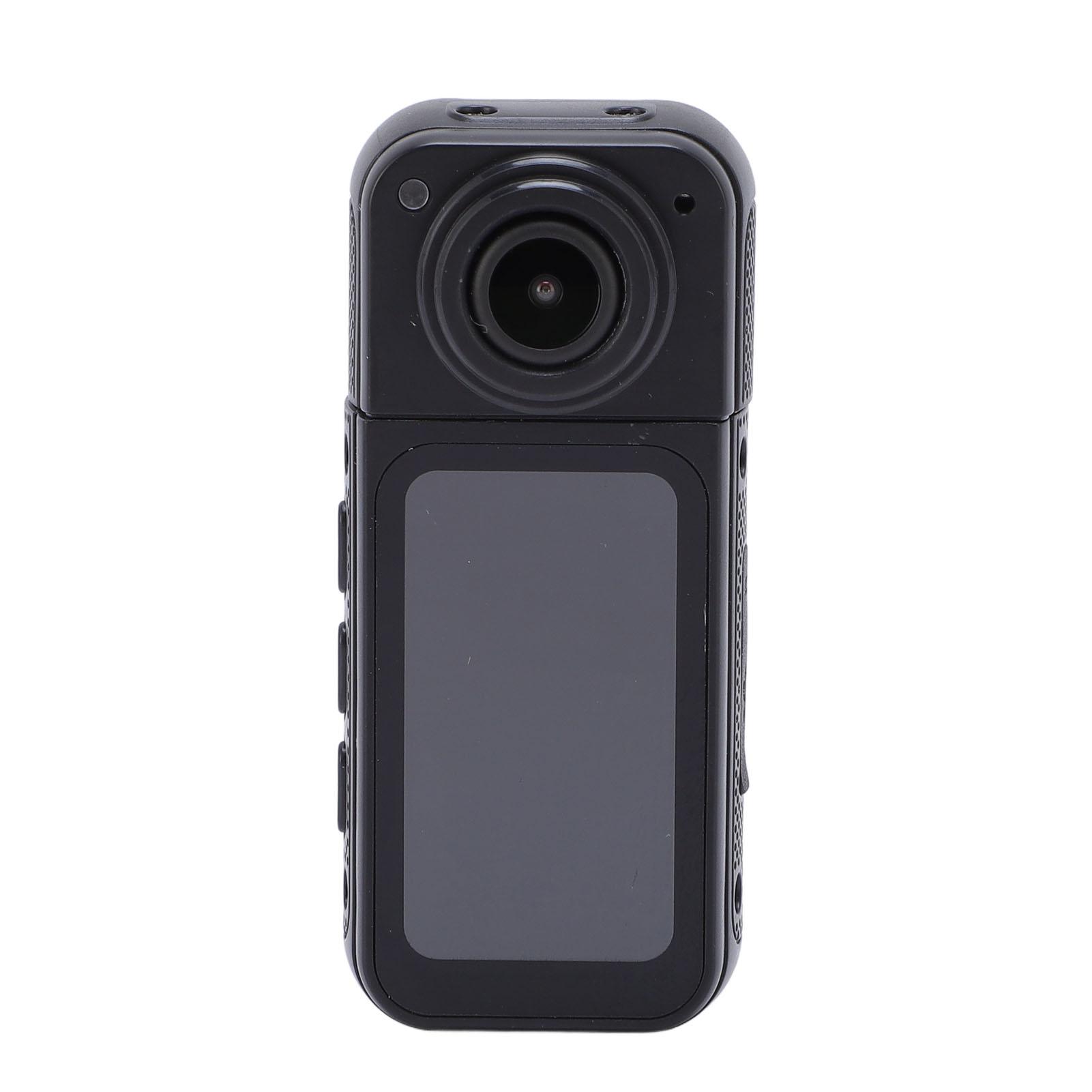 

Мініатюрна камера 2.7K Кут огляду об єктива 180 градусів IPS HD Дисплей Портативна камера для відеоблогів для їзди на велосипеді Біла чорний