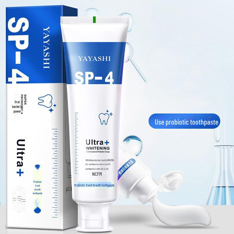 Hot Douyin SP-4 Probiotic Whitening Toothpaste: Freshens Breath, Reduces Yellow Stains, Family Pack 120g