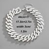 30mm Extra Large Cuban Necklace & Bracelet Set with Full Diamond Detailing