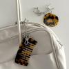 Alloy Acrylic Keyring Comb Double Purpose Hair Tool Sturdy Construction Hair Grooming Keychain For Daily Essential