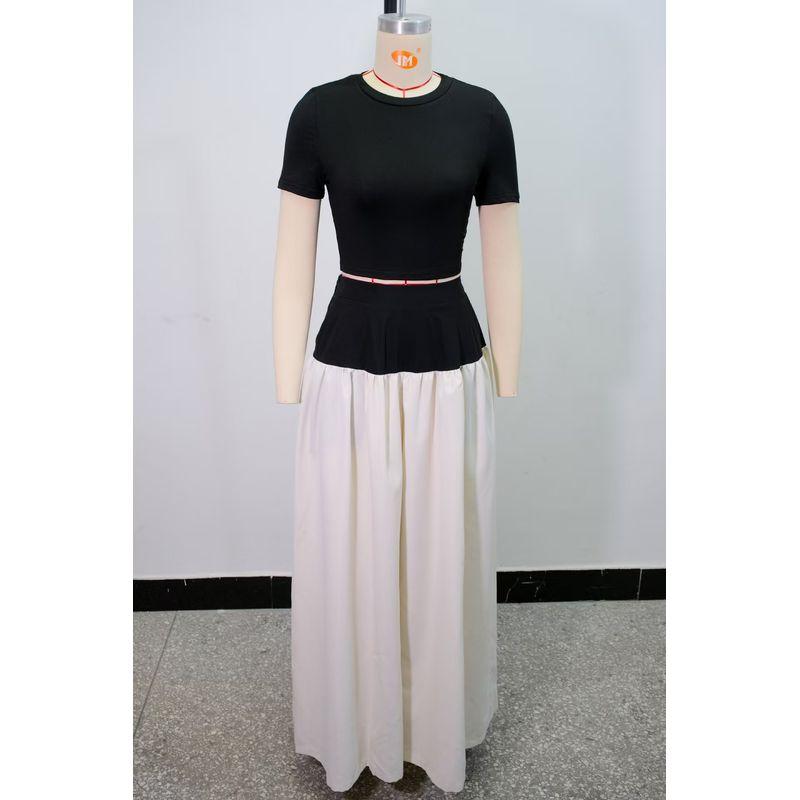 

Fashion Wind New Arrival Fashion Casual Short-Sleeved Top Loose Pants Suit Short Top and Pants Set Black apricot Suit XXL