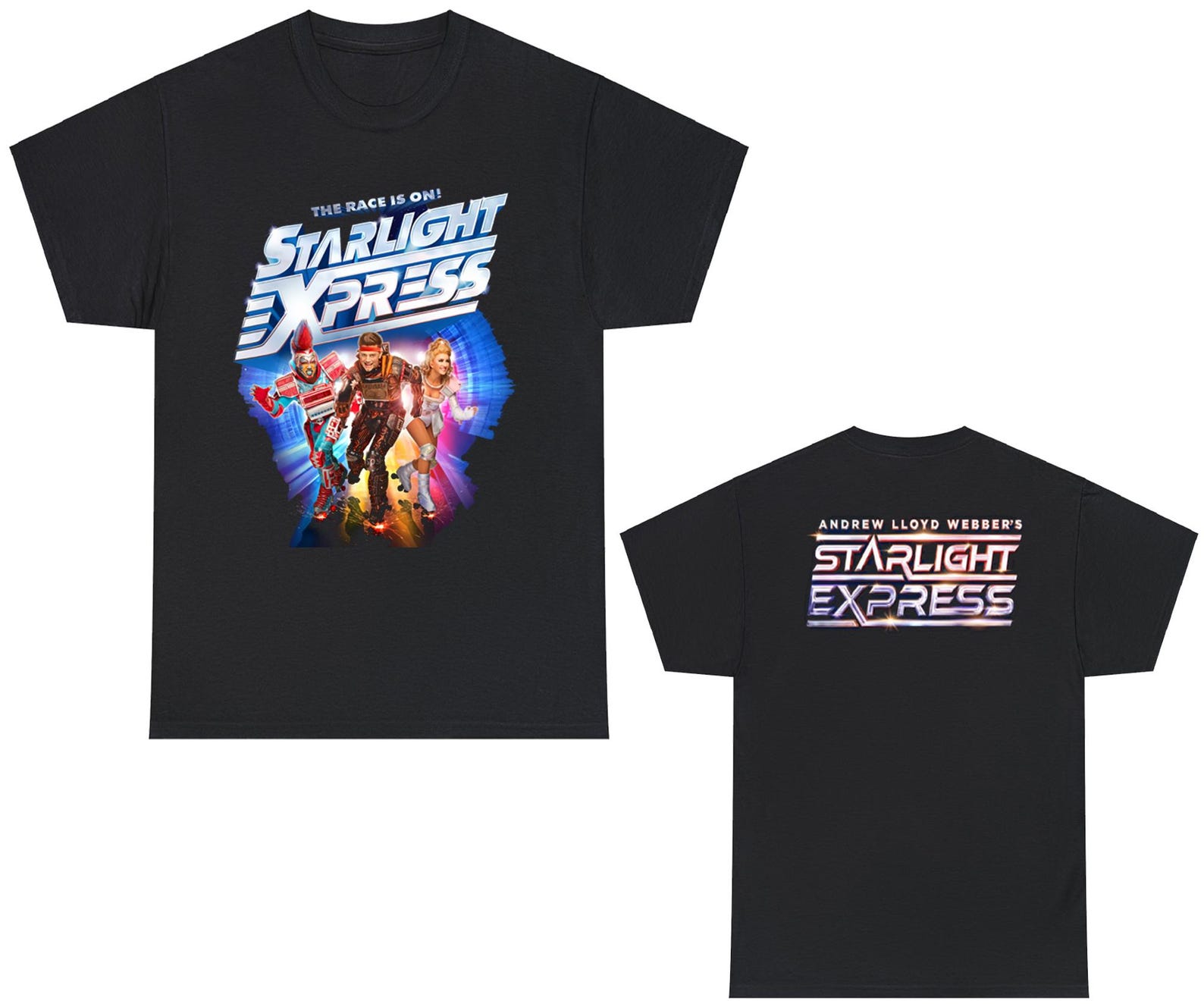 Starlight Express Musical Logo Black Navy T-Shirt Size S to 5XL 4XL