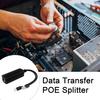 Gigabit POE Splitter 5V 3A Type-C RJ45 IEEE802.3af/at Compliant 10/100/1000Mbps Power Over Ethernet Splitter Adapter
