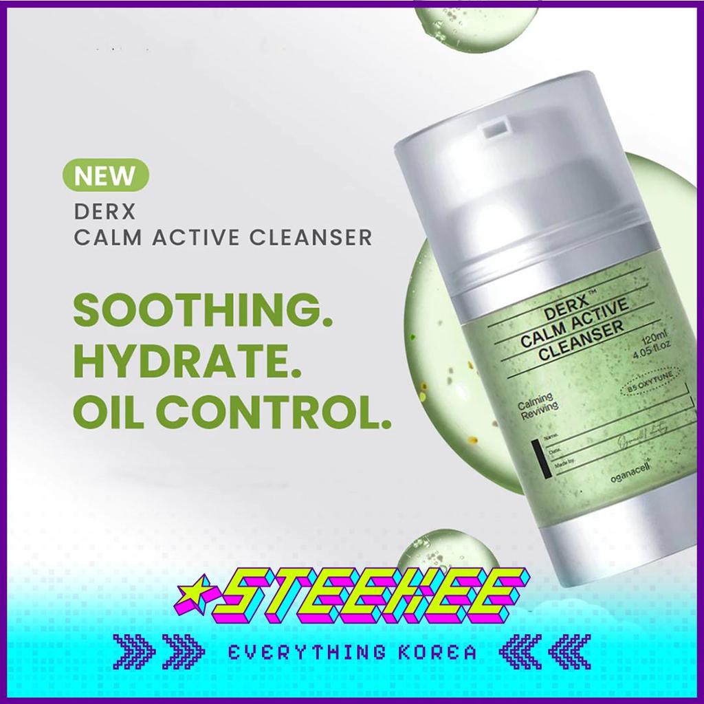 OGANACELL DERX Calm Active Soothing Facial Cleanser 120ml by Steekee Korea 4000