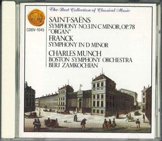 

CD CHARLES MUNCH - Saint-saens Symphony No.3 In C Mino CDBV1045 BMG Japan Classical Used