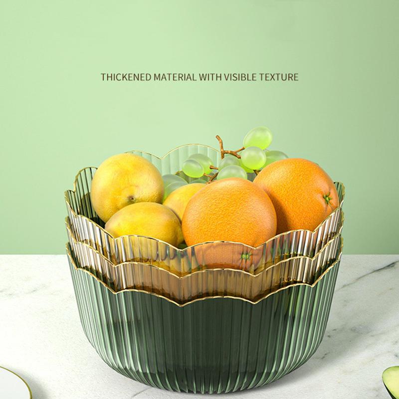 Multifunkční velkokapacitní mísa na ovoce Průhledná plastová mísa na ovoce Stohovatelná salátová mísa Podnos na ovoce Venkovní nádobí