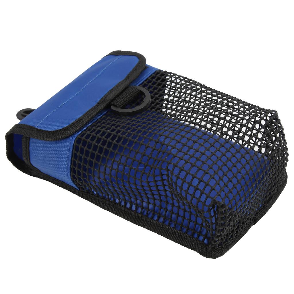 21x14cm Portable Diving Mesh Gear Bag with Buckle Lightweight Underwater Marker Mesh Pouch