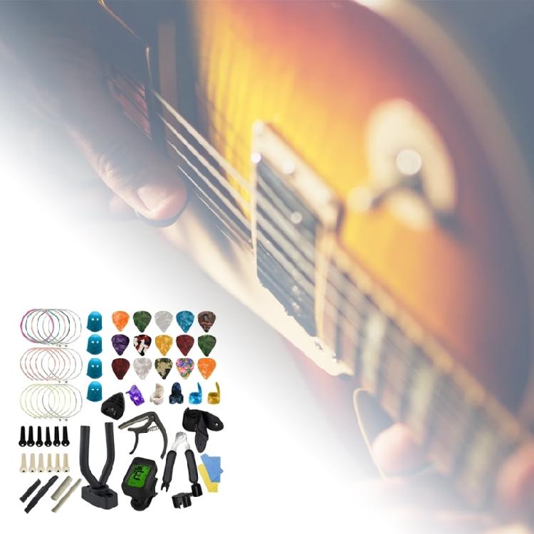 Guitar Tools Set Guitar Accessories Kit Including Guitar Picks, Capo, Strings