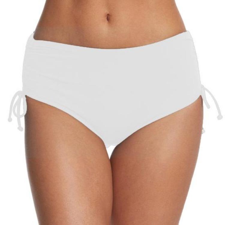 Women Bathing Suit Swim Shorts V Cut Bikini Bottom Adjustable Drawstring Ruched Side Board Shorts Boyshorts