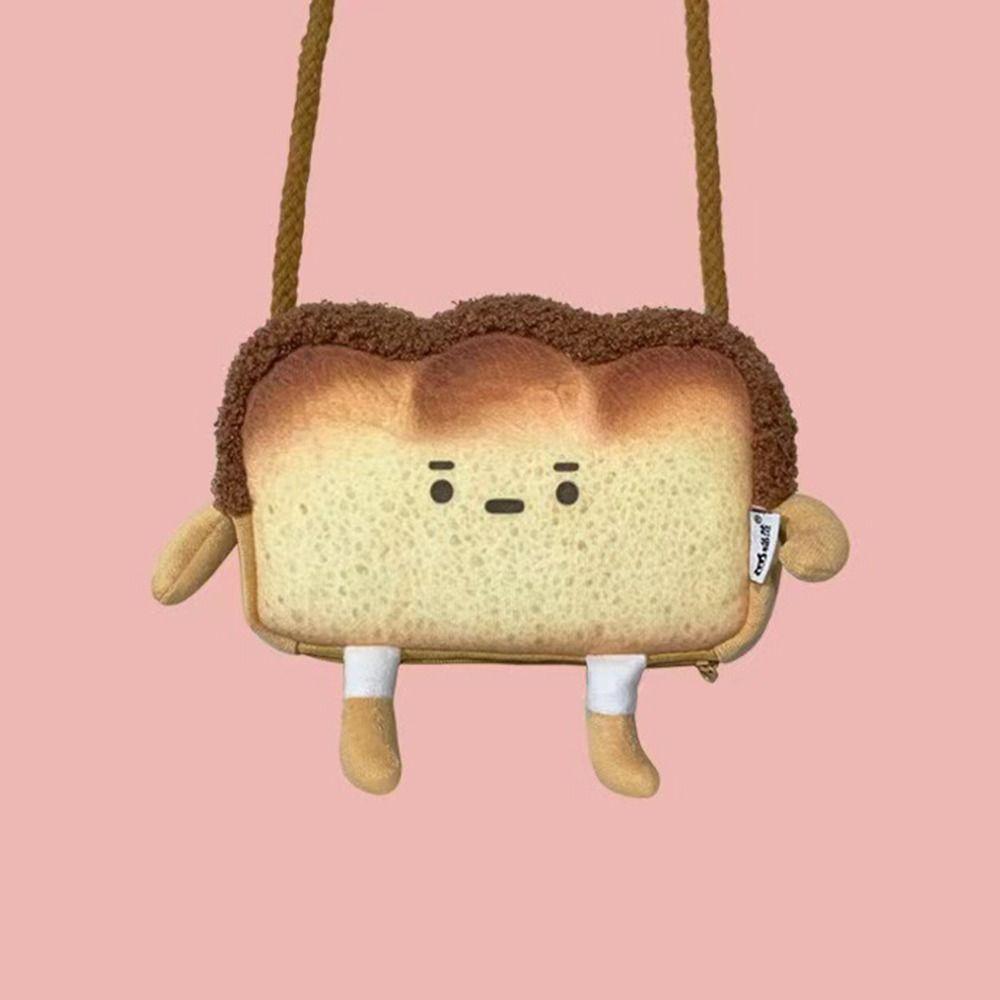 Case School Stationery Handbags Cartoon Toast Purse Bread Coin Bag Cute Casual Tote Card Holder