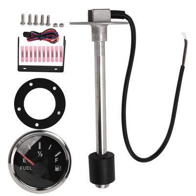 Fuel Sender Unit Set with 52mm Fuel Gauge Accurate Measurement 316 Stainless Steel for Boat Car Truck RV