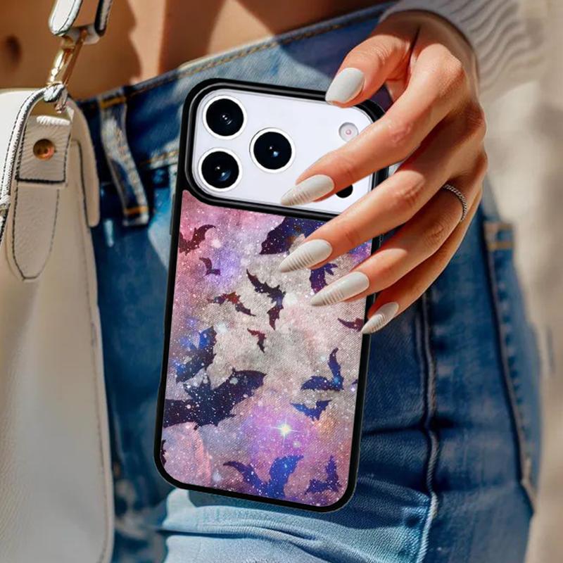 Twilight Bat Halloween Phone Case For iPhone 17 Air 14 15 13 12 Max Cover For Apple 16e 11 Pro Max Plus Coque