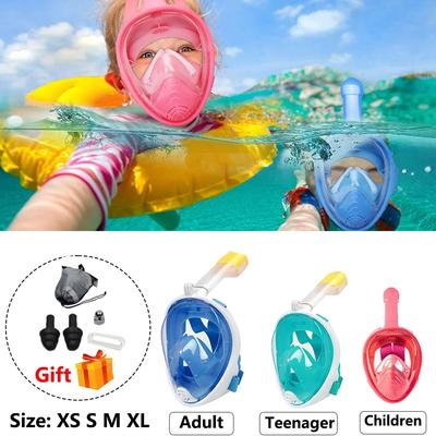 Masque de plongée intégral pour enfants, masque de plongée sous-marine, masque de plongée sous-marine, lunettes de natation anti-buée et anti-fuite