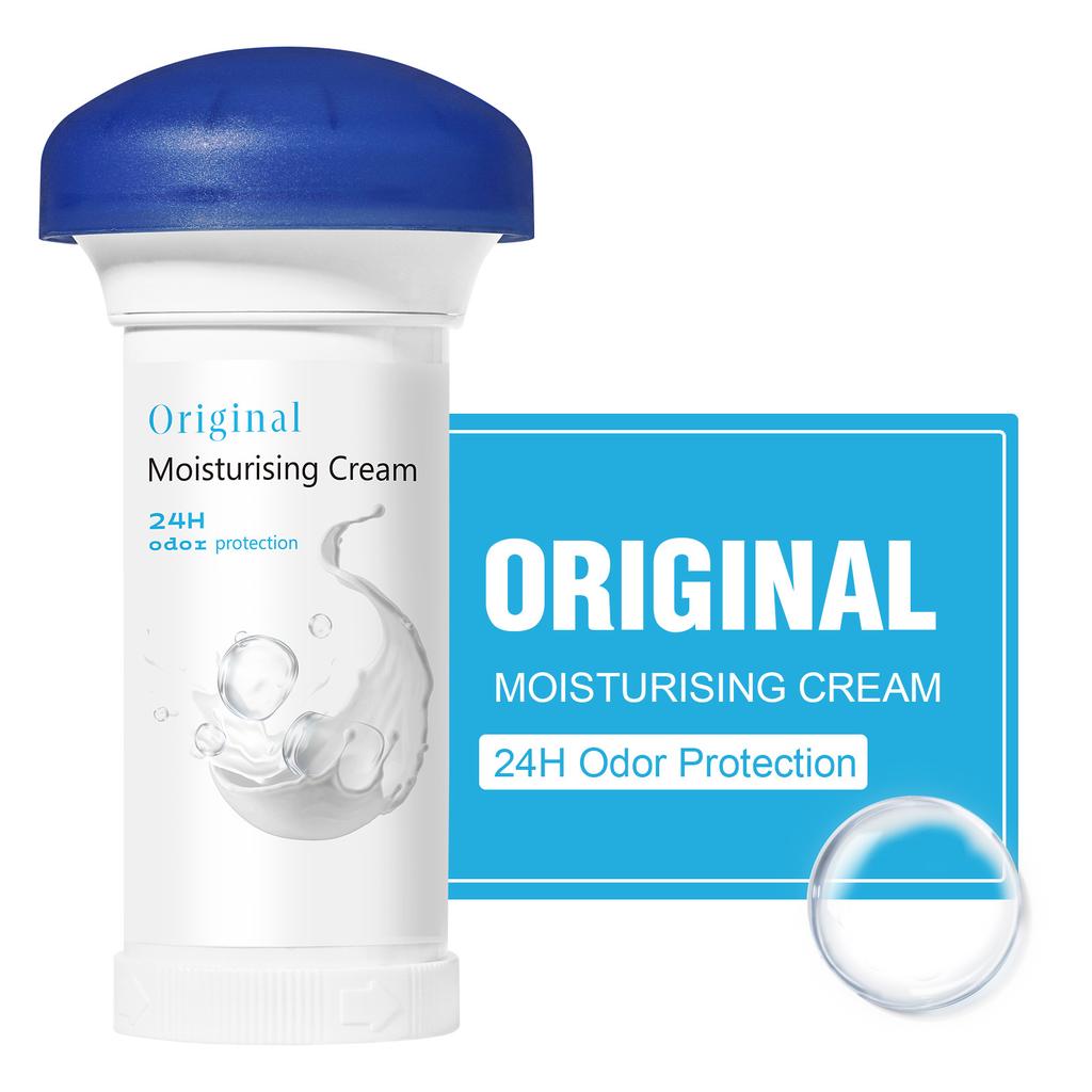 24H Odor Protection Cream - Natural Plant Based Body Deodorant for Men & Women, Alcohol-Free & Moisturizing, 1 Piece