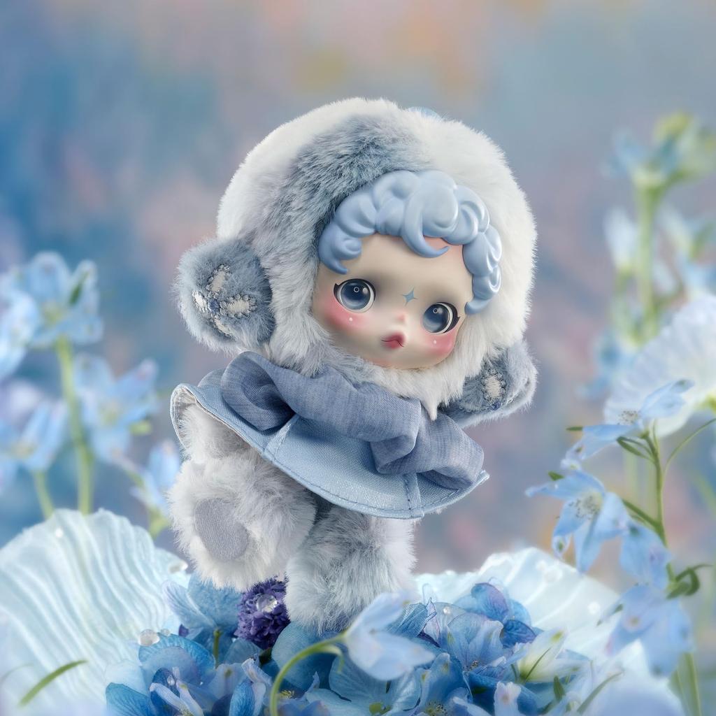 POP MART SKULLPANDA Series Plush Blind Box Random Design Action Figure Collectible Toy Home Holiday Birthday Gift for Girls and Single Box