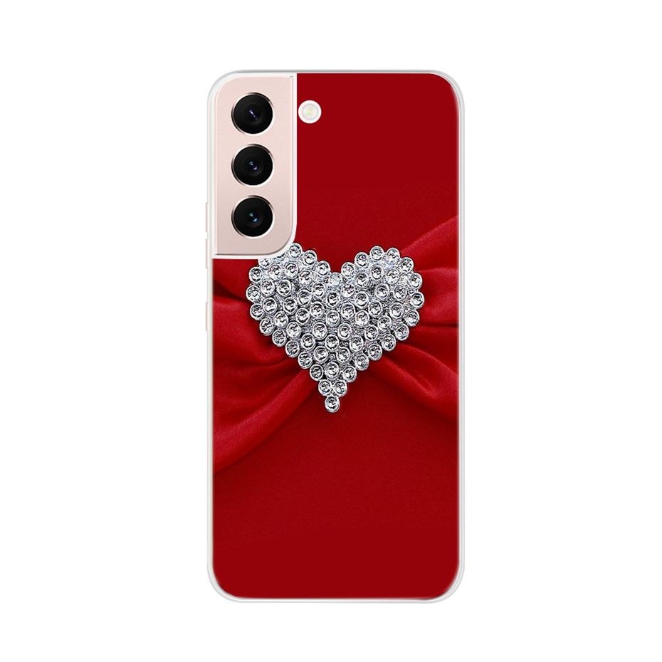 Beautiful Flower Phone Case For Samsung Galaxy S22 Pro S 22 Ultra 5G Case Cute Cat Soft Silicone TPU Cover For Samsung S22 22Pro