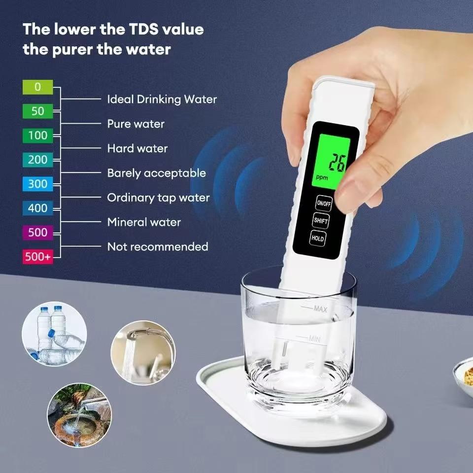 2026 New High Precision Digital PH Pen Backlight TDS EC Detection for Water Quality 1-Year Warranty