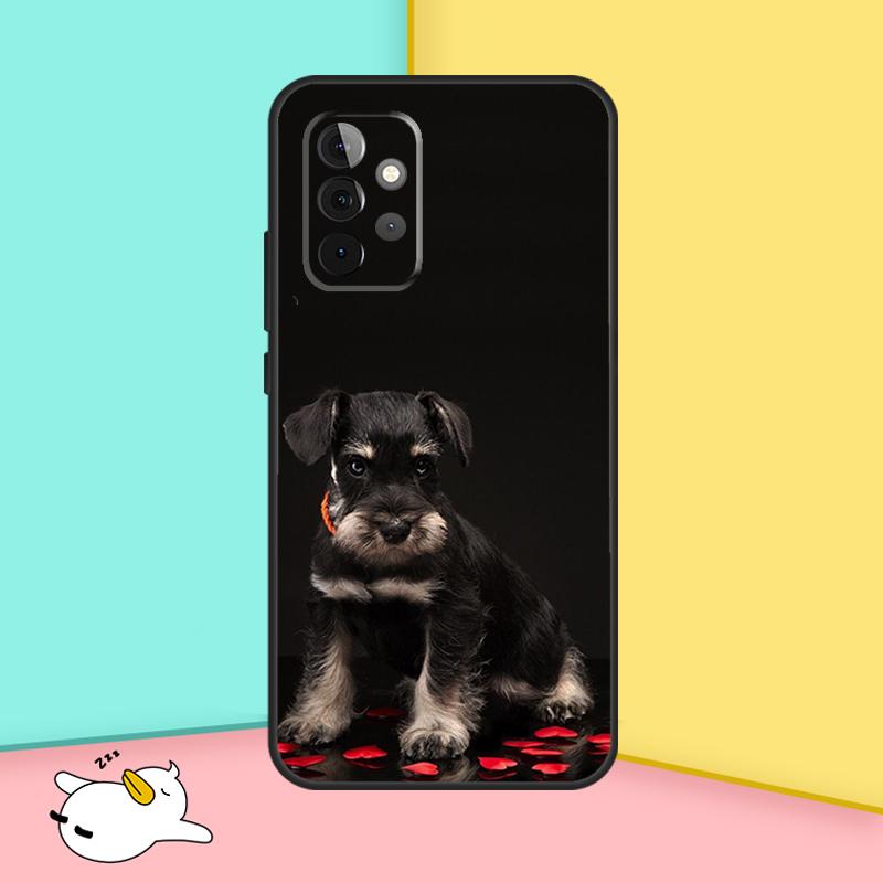 Schnauzer Puppy Dog Cover For Samsung Galaxy A53 A33 A13 A12 A32 A52 A14 A34 A54 A15 A25 A35 A55 A71 A51 Case