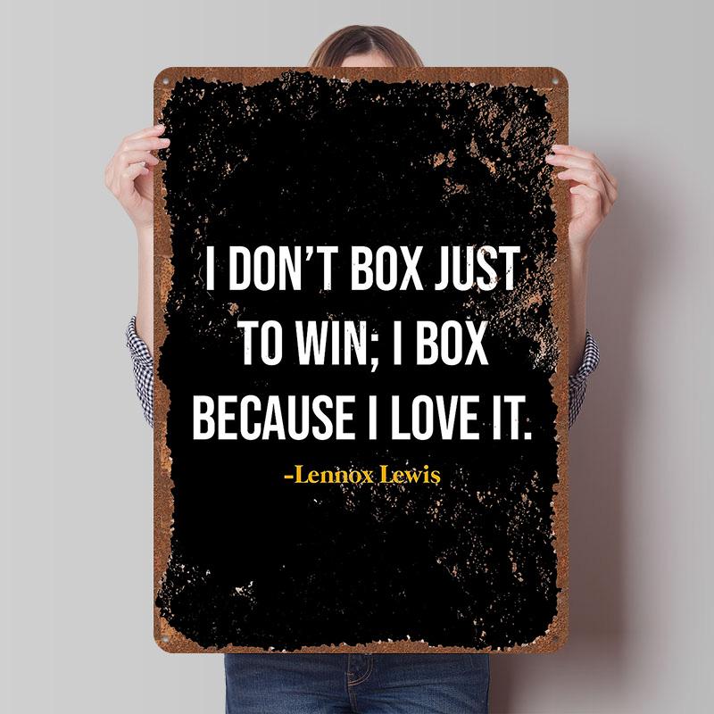 

Lennox Lewis Boxer Metal Posters Custom Vintage Metal Signs Wall Art Retro Tin Plaque for Man Cave Room Decorating Interior Home 7.9x11.8In(20x30cm)