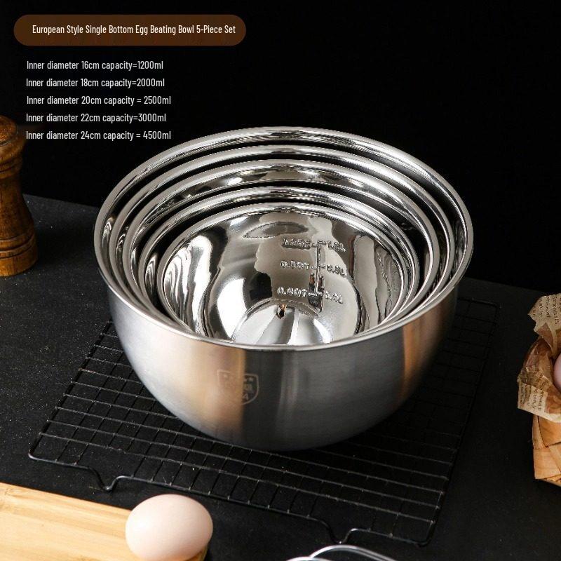 ZISIZ 316 Stainless Steel Food Grade Mixing Bowl