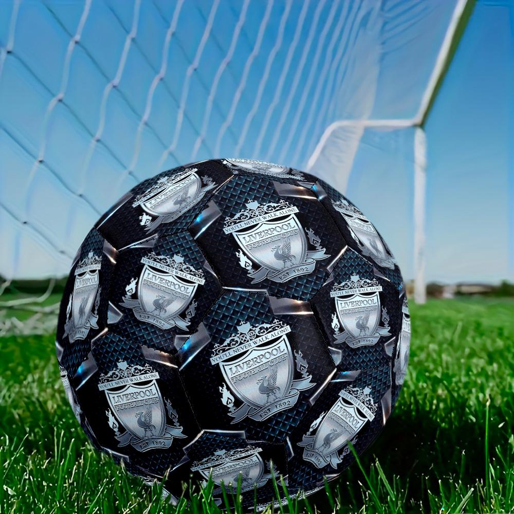 Liverpool Size 5 Soccer Ball Machine Sewn Indoor Outdoor Training and Matches Soccer Accessory Perfect Gift for Friends Family