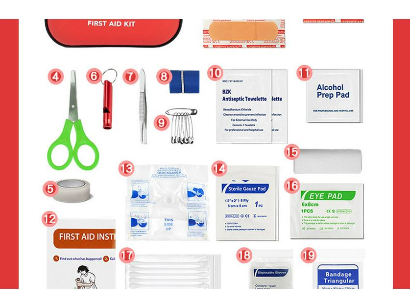 Enhanced EVA 101-Piece Home Emergency Rescue Kit - Compact Medicine Storage Bag