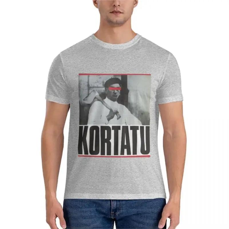 Summer Men's T-shirt Black Men's T-shirt Kortatu Event T-shirt Men's Graphic Printed T-shirt Casual 100% cotton T-shirt