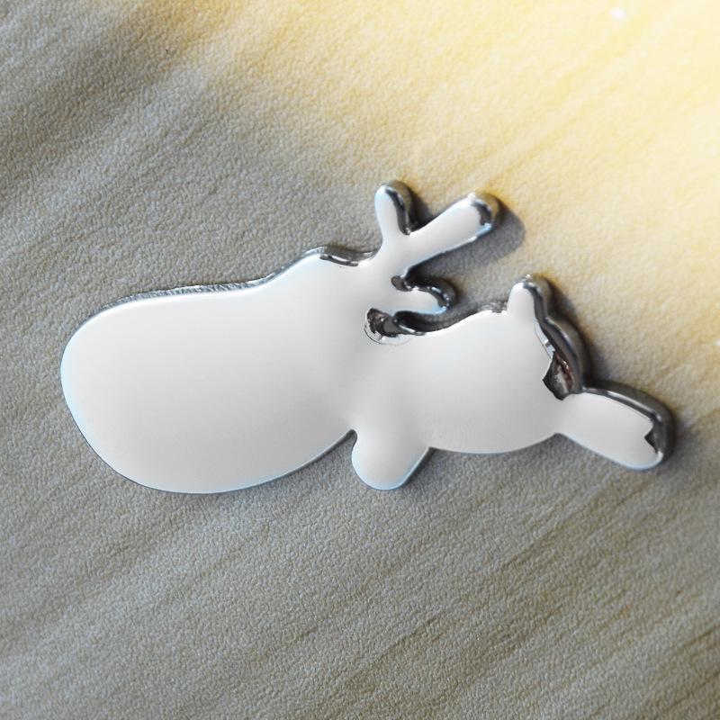 Solid 3D Metal Car Sticker - Gecko Cross Bat - High Quality - Namo Amitabha