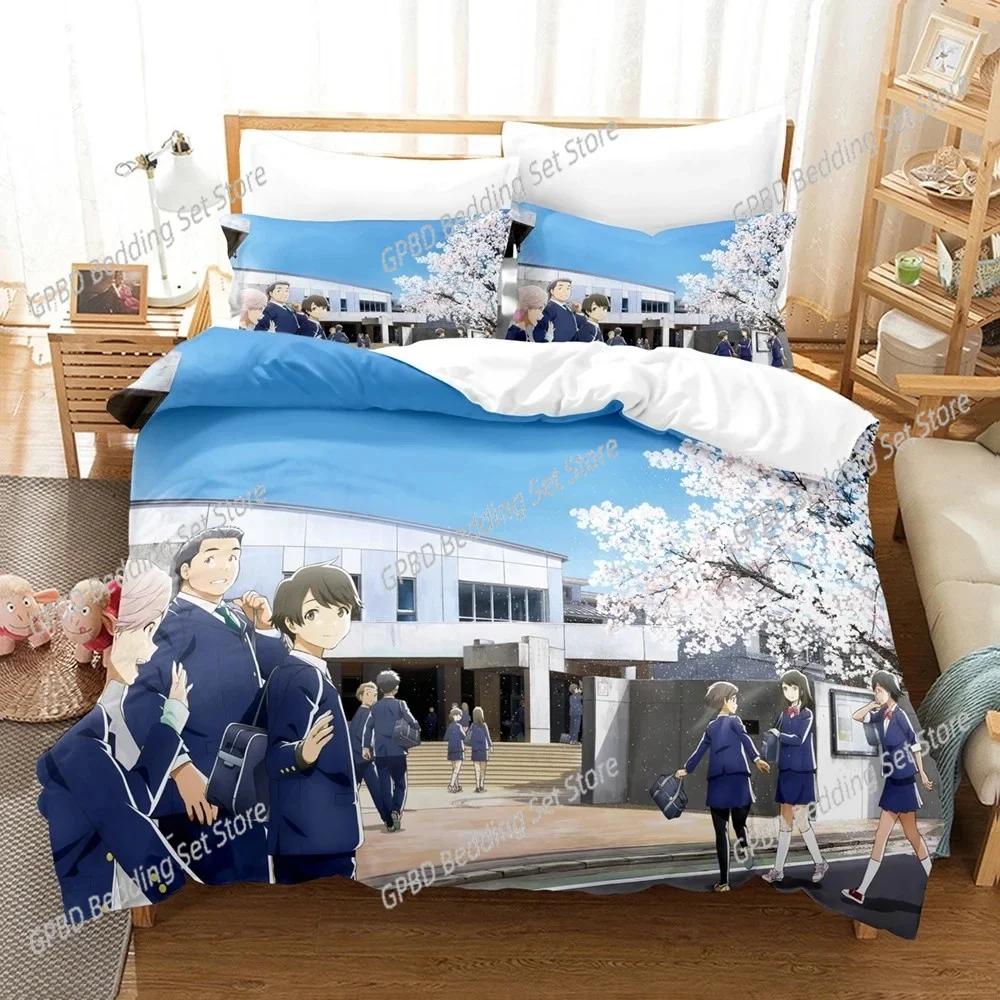 Comforter Anime As The Moon So Beautiful Bedding Set 3D Printed Suitable For Bedroom Kids Home Textile