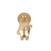 Gold Chinese Style Hidden Ring Handle - Brushed Copper Wardrobe Zinc Alloy