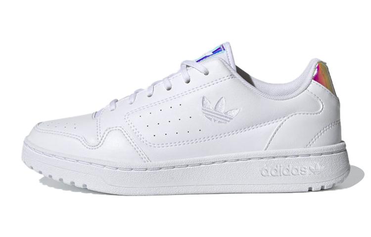 Adidas Originals NY 90 J Laser Low top Skateboard Shoes White Teenagers FY9841 36