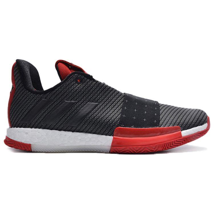 Adidas Harden Vol.3 Fabric Shock Absorption Durable Low Top Basketball Shoes Men Sneakers Black Red G54767