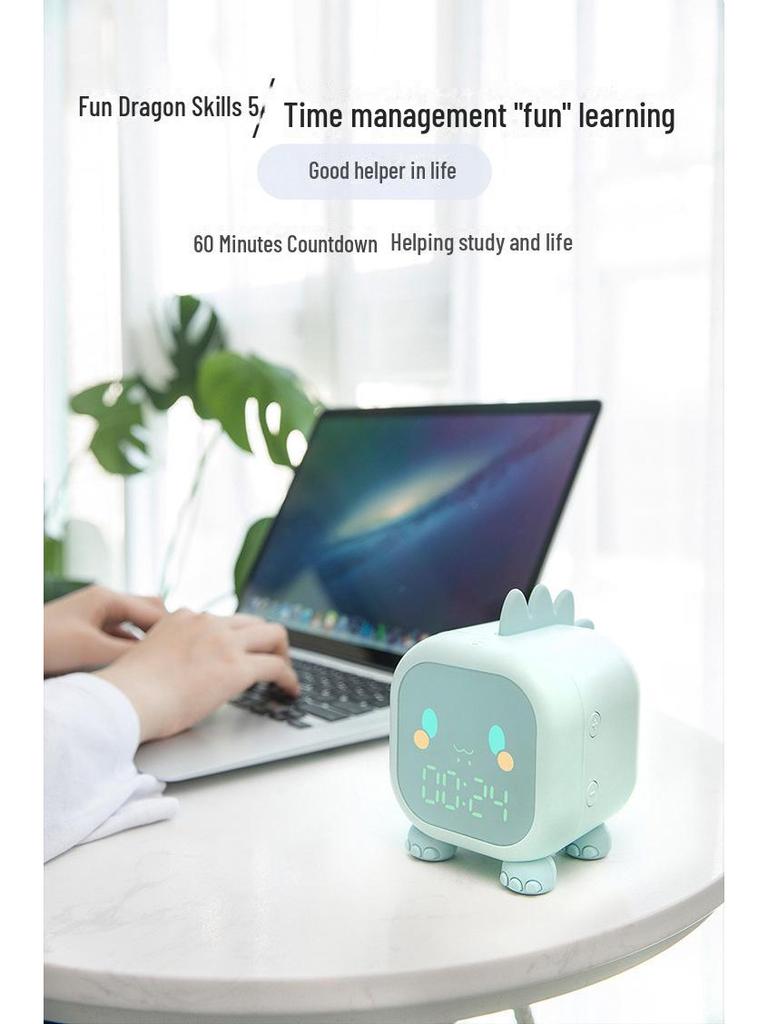 Fun Dinosaur Kids' Multifunctional Alarm Clock - Creative, Super Loud & Perfect for Students
