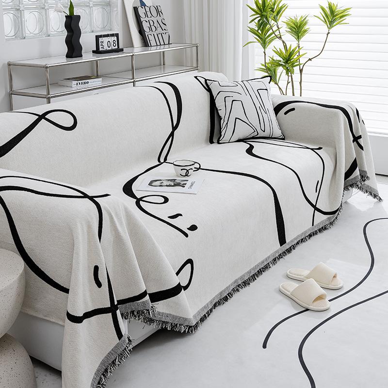 Chenille All Season Universal  Abstract Pattern Non-Slip Sofa Cover