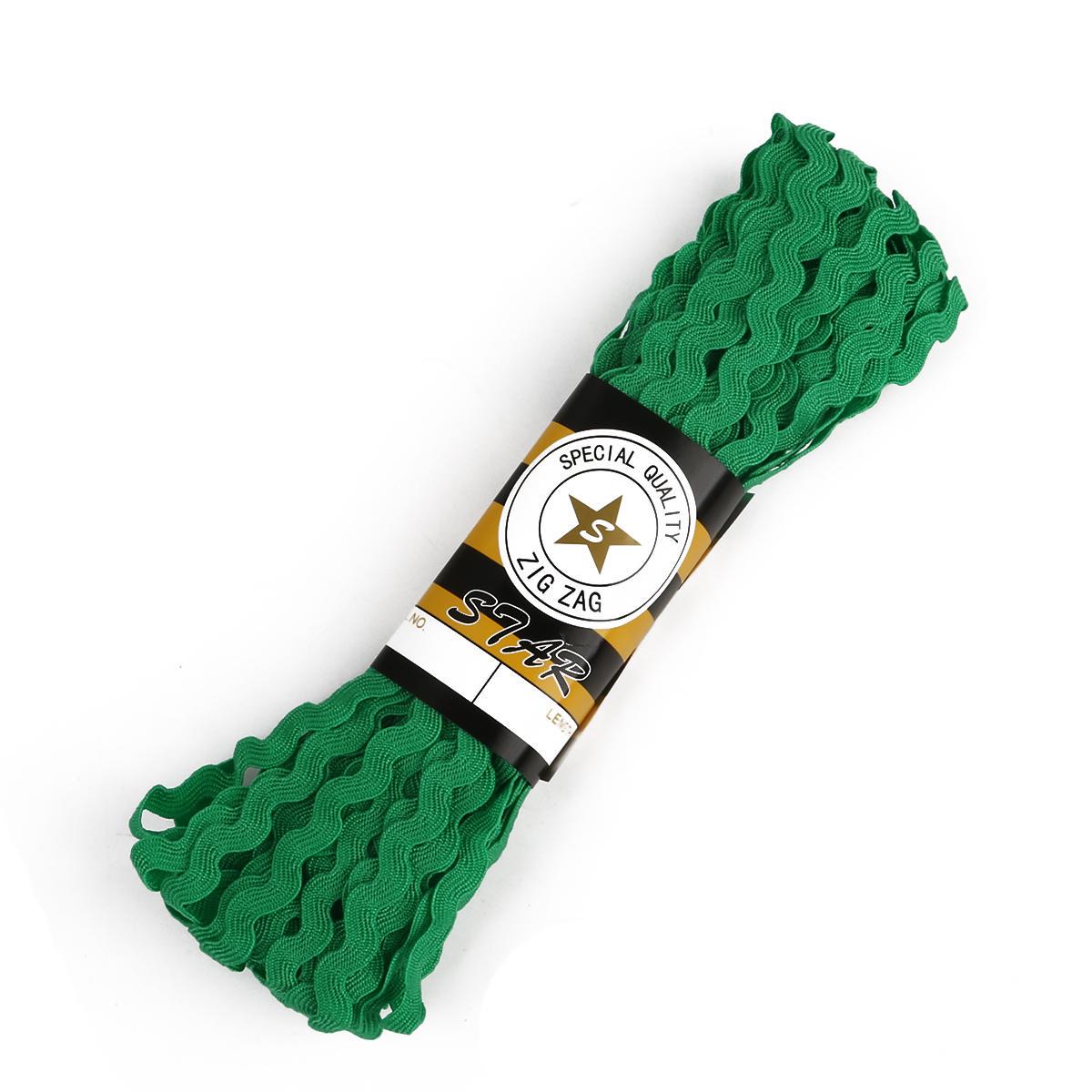 

Зигзагообразные цветные резинки для рукоделия, ширина 8мм трава зеленый