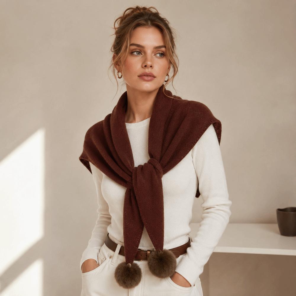 Pure Color Triangle Scarf Soft Fabric Neck Scarves Elegant Winter Scarf Women