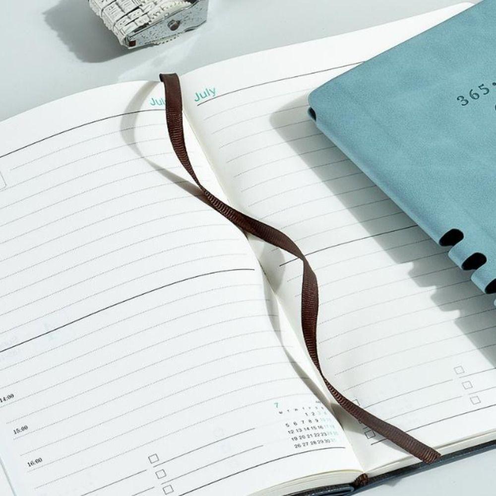 Portable 2027 Planner Notebook PU Leather Daily Agenda New Business Notebook Office