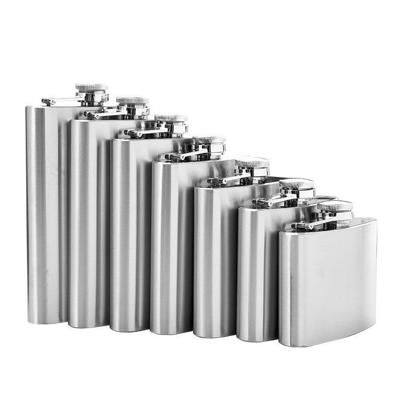1-10 Oz Hip Flask High Quality Wine Whisky Pot Bottle Hip Flasks Drinker Alcohol Bottle Portable Drinkware Stainless Steel