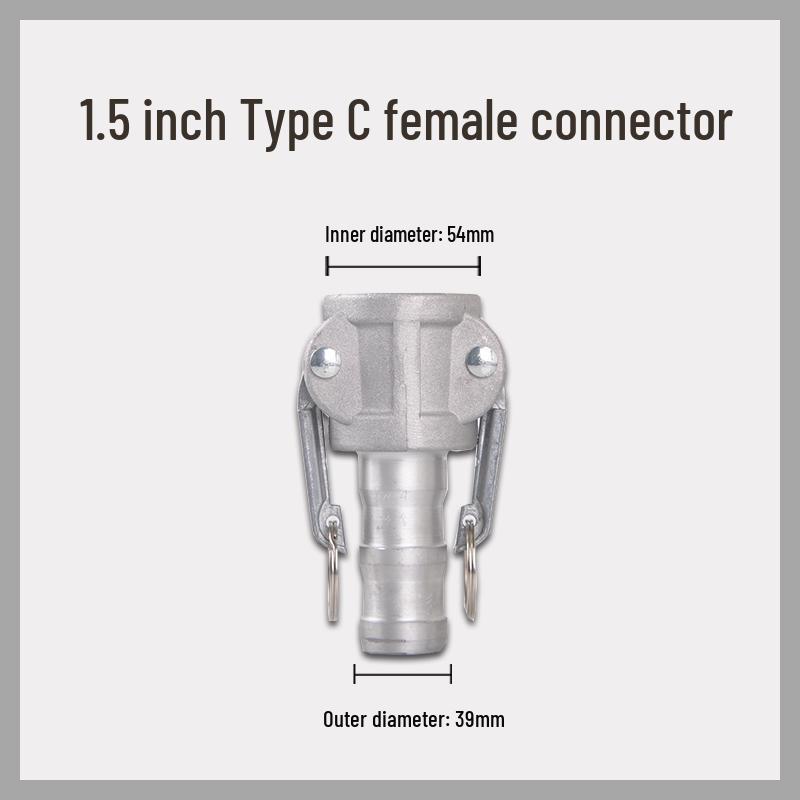 Aluminum Alloy CE Quick-Connect Male & Female Hose for Oil Discharge and Water Sprinklers