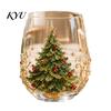 Feestelijk Ritueel Eetkamer Accessoire 330ML Kerst Glas Waterbeker, Krans/Kerstman/Hert/Kousen/Sneeuwman Patroon Feestelijk Glaswerk Seizoensgebonden