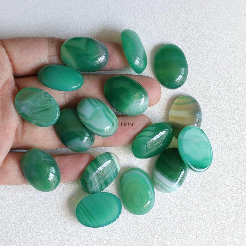 18x25mm Oval Yellow Topaz Agate Egg-Shaped Necklace Ring Jewelry Accessory