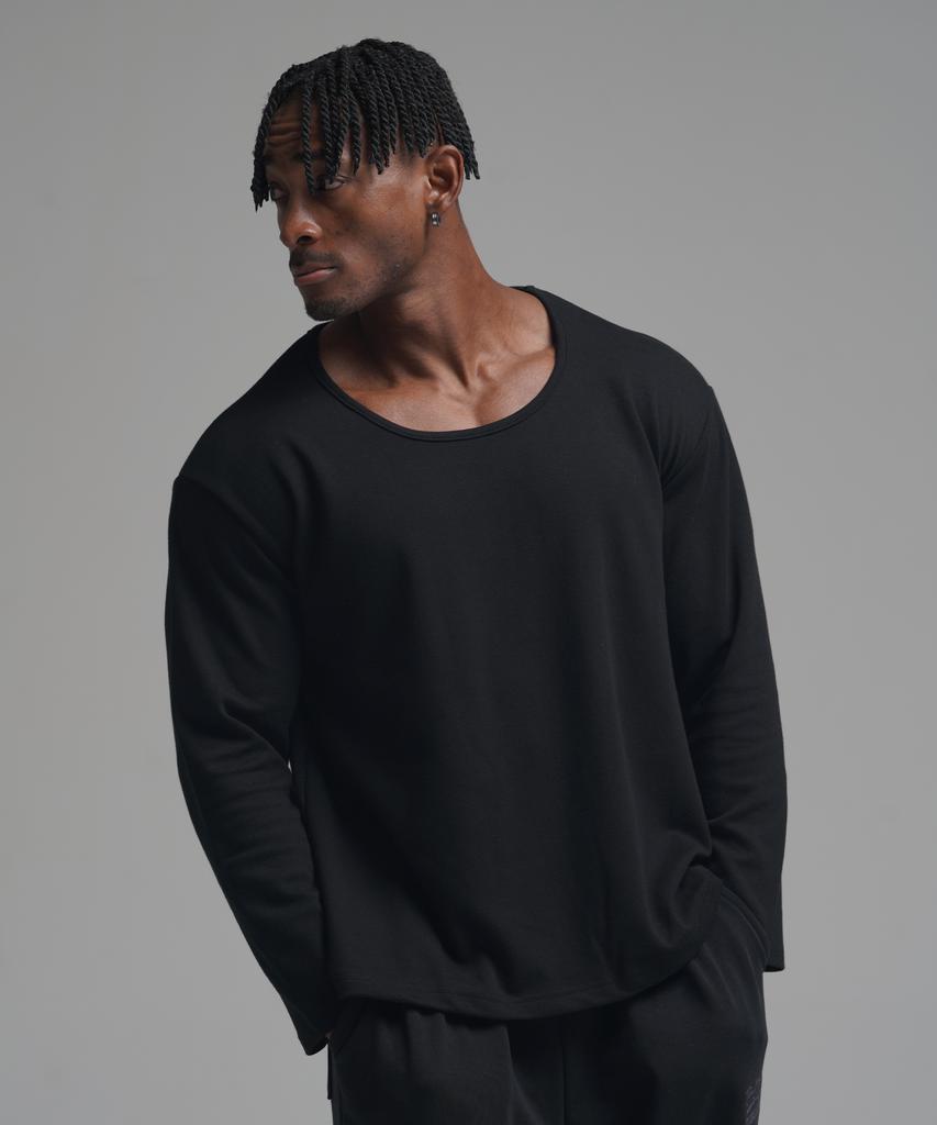 PHERMENON [2Pack] Muscle Fit U-Neck Long Sleeve (3 Colors)