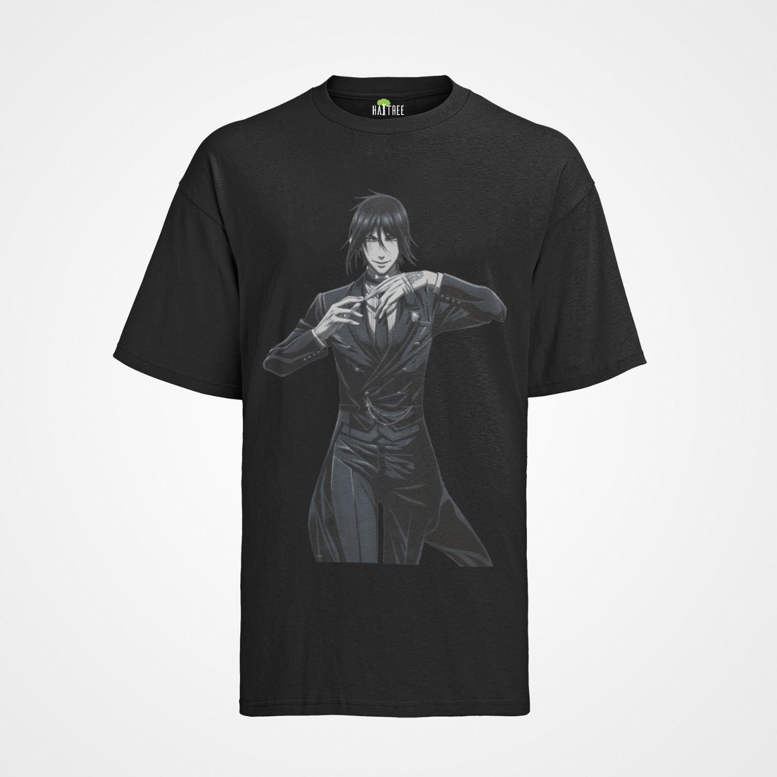 Mens Organic T-Shirt Mens Womens Tees Top Anime Black Butler Hero Ciel Phantomhi Sebastian Michaelis S