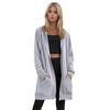 Women's Solid Color Zippered Sweatshirt Top Daily Casual Raglan Long Jacket (Without Hood Drawstring)