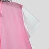INCERUN Sommer Herren Stehkragen Kurzarm Mesh Sheer Patchwork T-Shirts