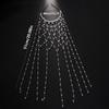 Long Tassel Bridal Hair Chain Imitation Pearl Tassel Headband  Special Occasions